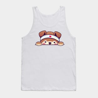 Sneaky japanese dog puppy so cutest Tank Top